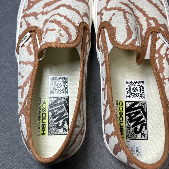 Vans Slip-On Men's 8.5 Women's 10 VR3 SF Tiger Shell Ecocush Skateboard Shoes - Picture 6 of 9